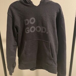 Cotopaxi Charcoal Hoodie with 'DO GOOD' Print